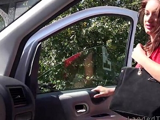 Hungarian guy fucks prex unvisited teen in his van