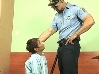 Young troublemaker subjected to oral punishment