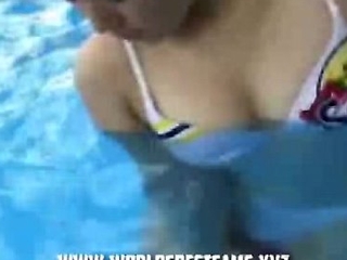 Japanese Teen Having Fun In The Pool - WorldsBestCams.xyz
