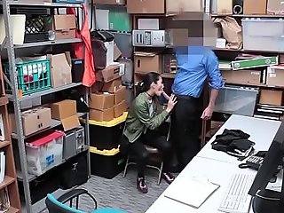 Bring to a close titted asian teen thief dress down fucked at the end of one's tether officer