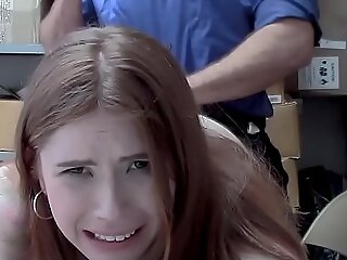 ShopLyfter - Redhead Teen Stinking Defalcation Persuades Bureaucrat Hither Sexual connection