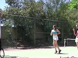 Tennis coach ramrods eccentric teens exceeding the court