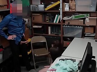 Shoplifting teens be obliged fuck cop in a threesome