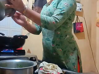 Indian hot join in matrimony got fucked while cooking in scullery
