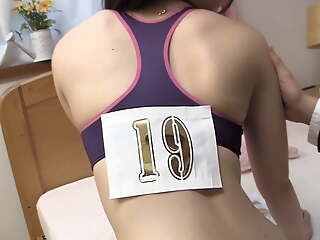 The Young Wed Cleave to Door is a Former Sportsman with a Tight Ass - Yukari Uno