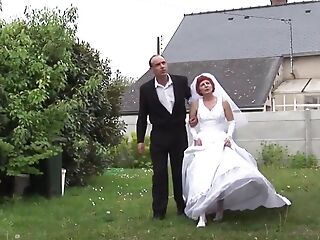 Hairy french mature bride gets her ass pounded and port side fucked