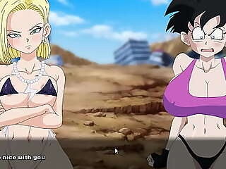 Super Slattern Z Striving [Hentai game] Ep 2 catfight near videl chichi bulma with an increment of fallible Eighteen