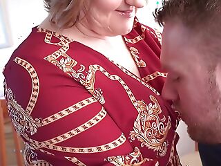 AuntJudysXXX - Mature Cougar Housewife Mrs. Kugar brings home a young challenge from the give someone a once-over