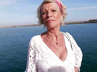 Eva 70 length of existence old still wants two beautiful cocks