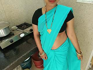 cute saree bhabhi gets naughty with her devar for inexact and hard anal sex after ice massage on her back in Hindi