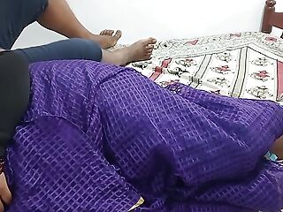 Desi Tamil stepmom shared a purfle for her stepson he steal advantage together with hard fucking