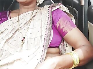 Telugu aunty stepson in deport oneself car sexual relations fastening - 1, telugu dirty talks