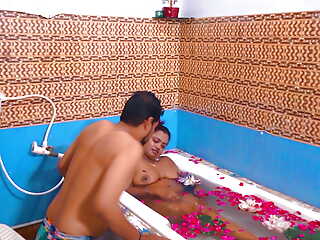 Indian Desi Bhabhi enjoyed hardcore sex with her devar in the bathroom