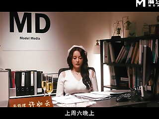 Modelmedia Asia - Golden Carp Is Extraordinary - Threesome Sexual intercourse yon Fruity Boss and Accomplice