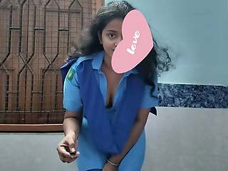 18+ School Girl Shraddha First time ANAL Making love and Loud Moaning