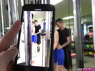 Cheating Stepsis Fucks In Locker Room At Gym