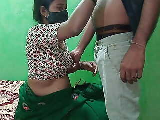 Green silk saree wali bhabhi ki chudai Kiya