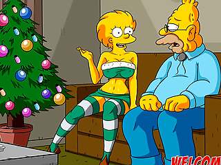 Christmas at nursing home - The Simptoons