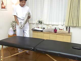 The nefarious masseur's rough treatment be beneficial to raw sex! He removes the condom and cums inside the bosomy married woman 4