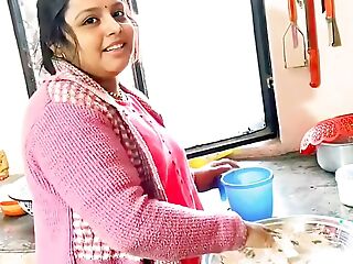 Desi wife in the kitchen